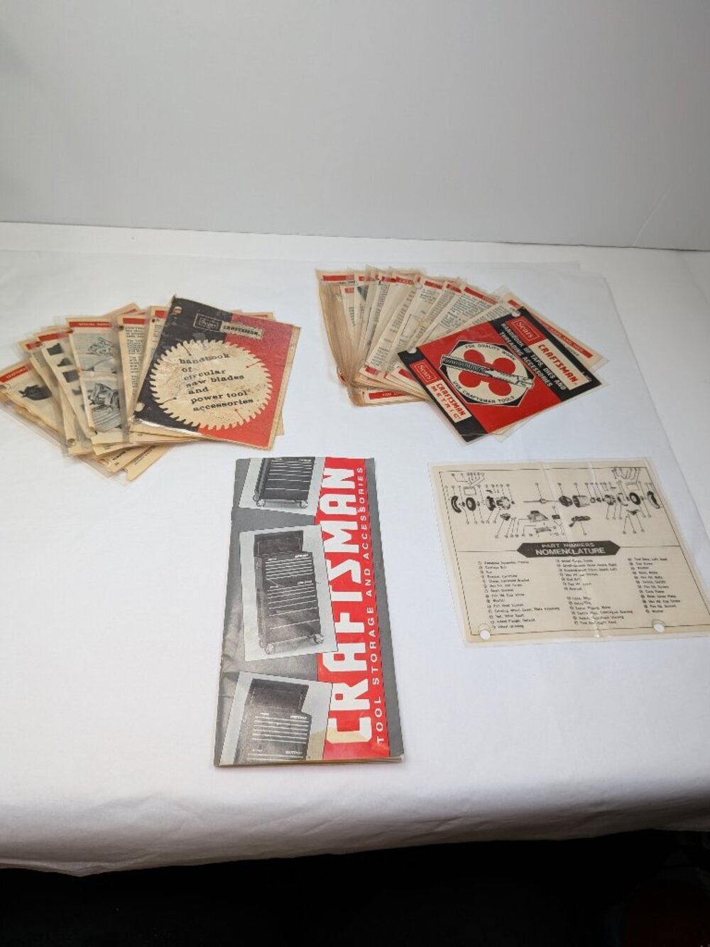 1970 Vintage Craftsman Ephemera Manual and Advertising Lot 4 Pieces Sears Tool